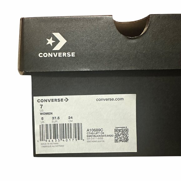 ❤️Chuck Taylor All Star Lift Platform Polka Dots 7 Womens Shoes Sneakers A10689C - Picture 10 of 14